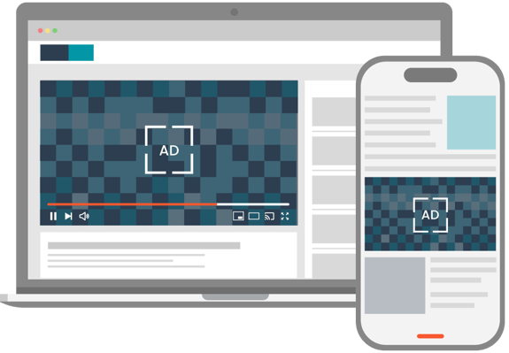 An image of digital display and video advert to represent On Device’s digital display and video Brand Lift measurement