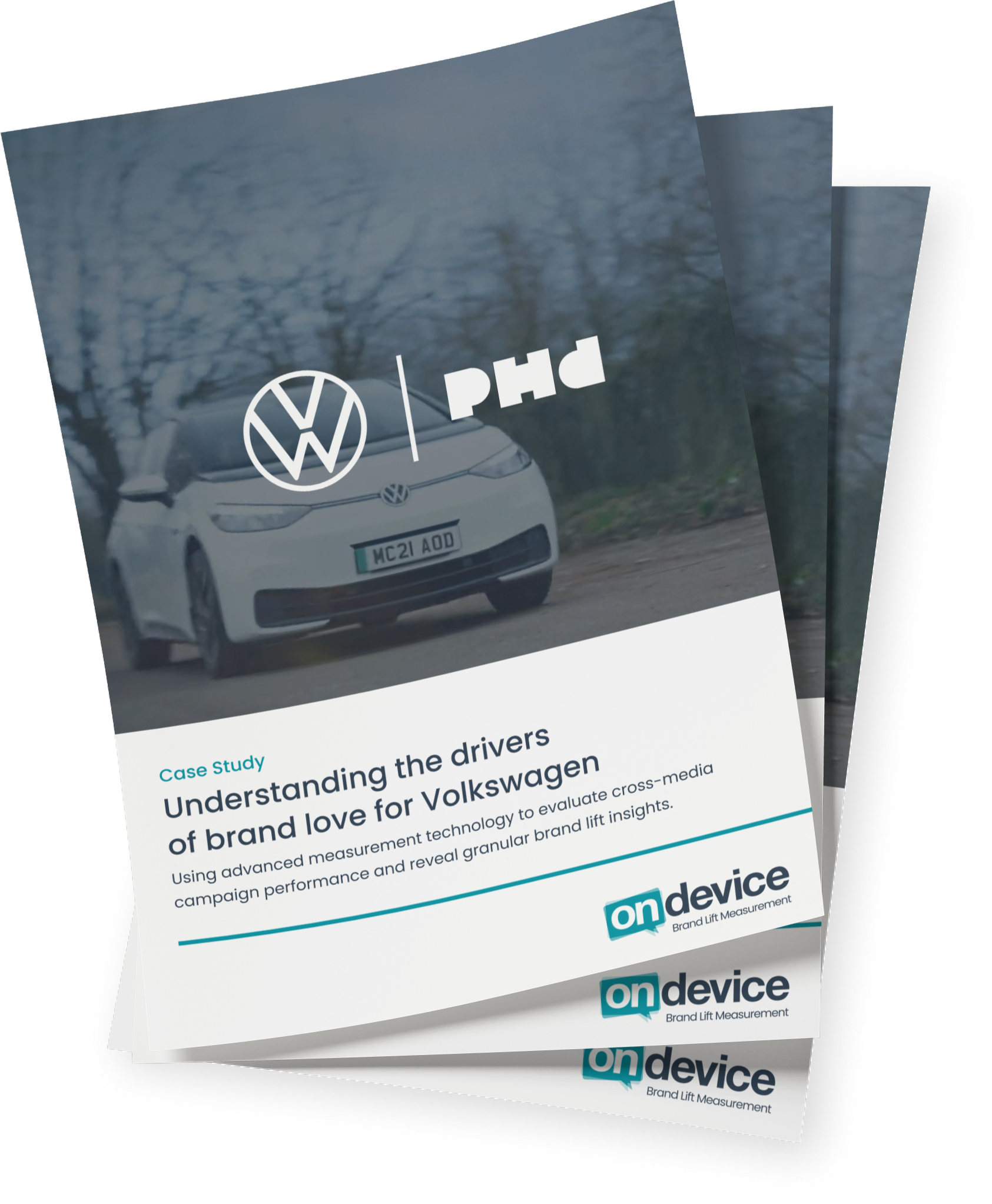 This Brand Lift guide is a cross-media brand lift measurement case study featuring Volkswagen